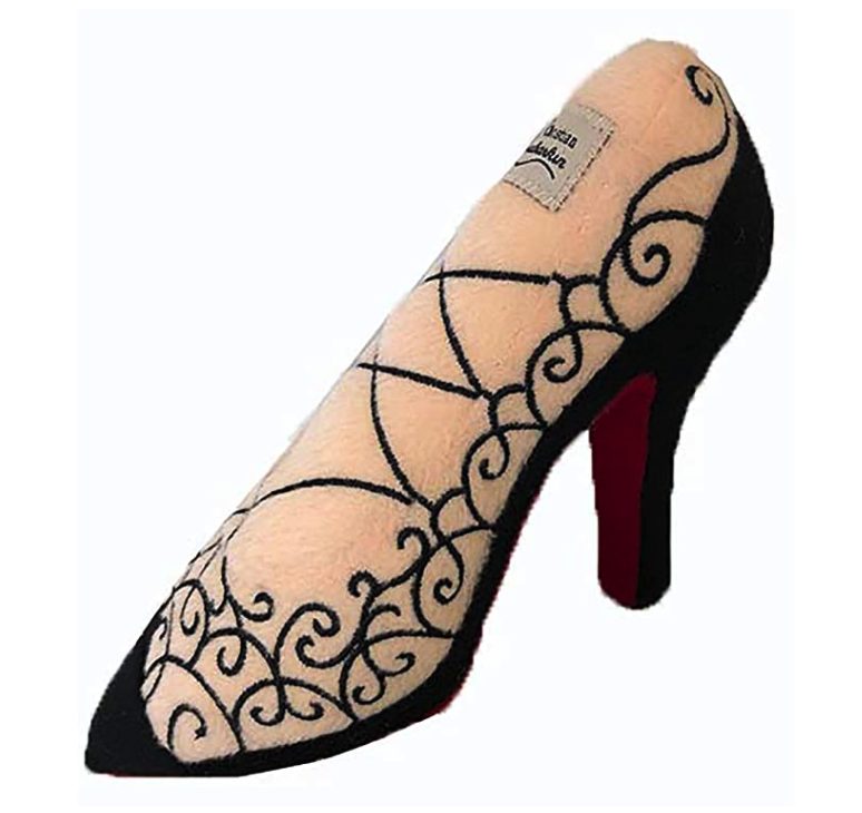 Louboutin-dog-toys | Sonia Begonia Jimmy Choo Designer Shoe Dog Toys