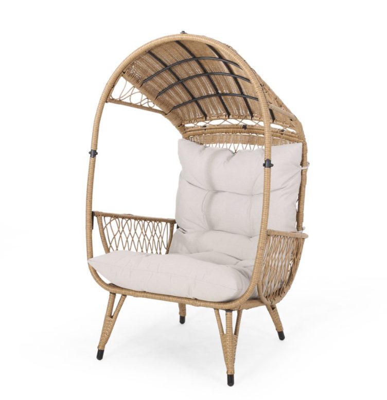 Target-egg-chair-alternatives-look-alikes | Sonia Begonia Bohemian wicker patio furniture.