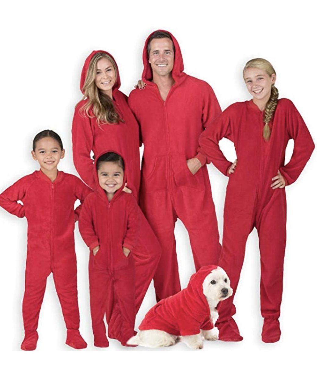 Cute-loungewear-red | Sonia Begonia Red Onesies for Family