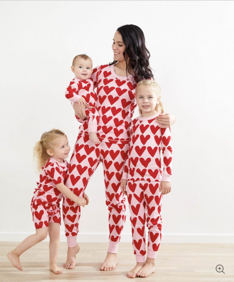 V-day-pajamas | Sonia Begonia Heart Loungewear