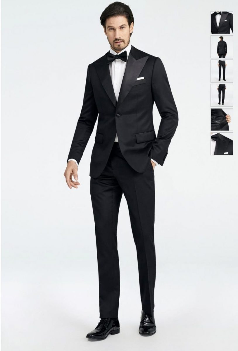 Affordable-wedding-tuxedos | Sonia Begonia Black Groomsmen Suit