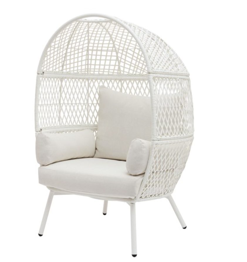 Best-indoor-egg-chair-cheap | Sonia Begonia The best indoor egg chair from Walmart that comes in a variety of colored cushions.