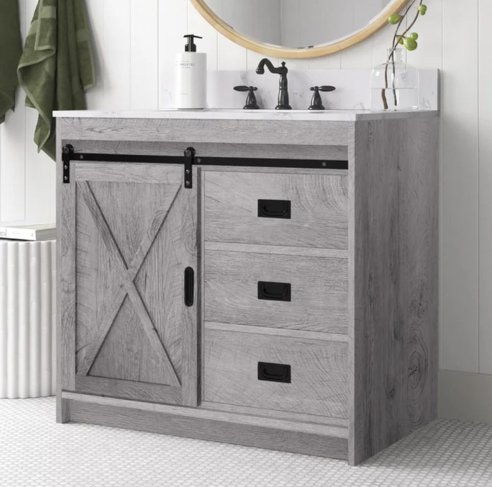 Best-rustic-vanities | Sonia Begonia Best Farmhouse Vanities for Bathrooms