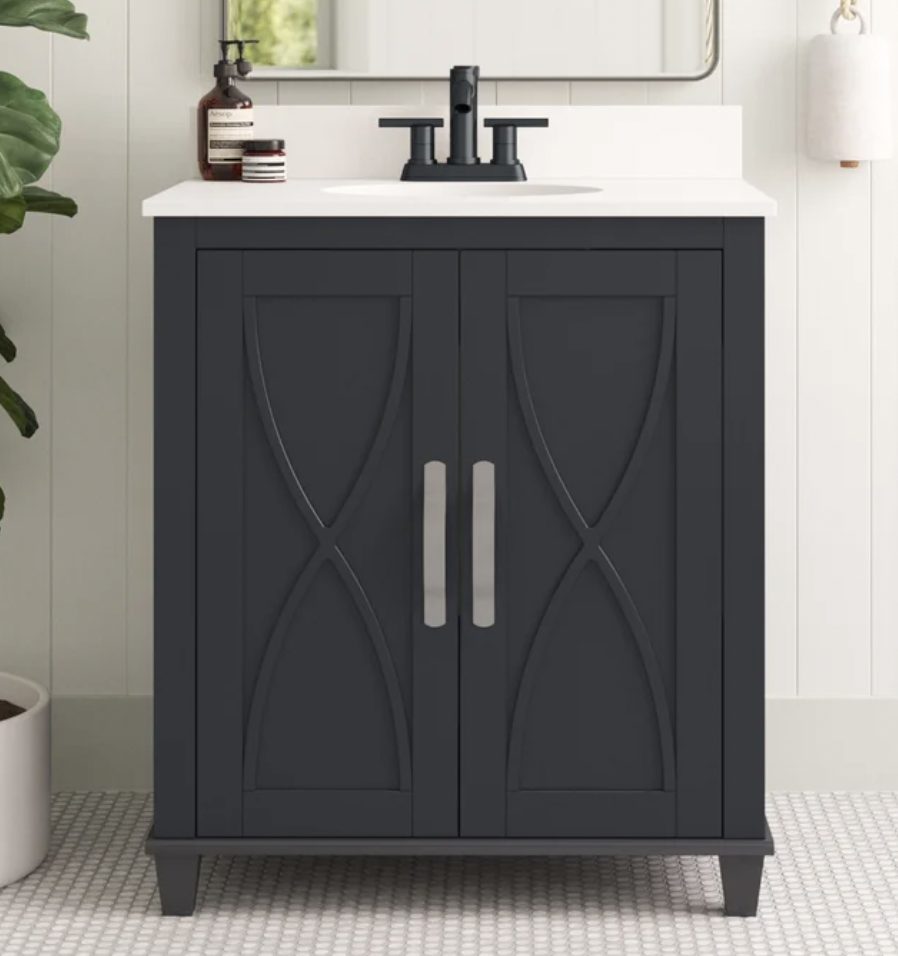 Rustic-bathroom-decor | Sonia Begonia Best Cheap Farmhouse Vanities for Bathrooms