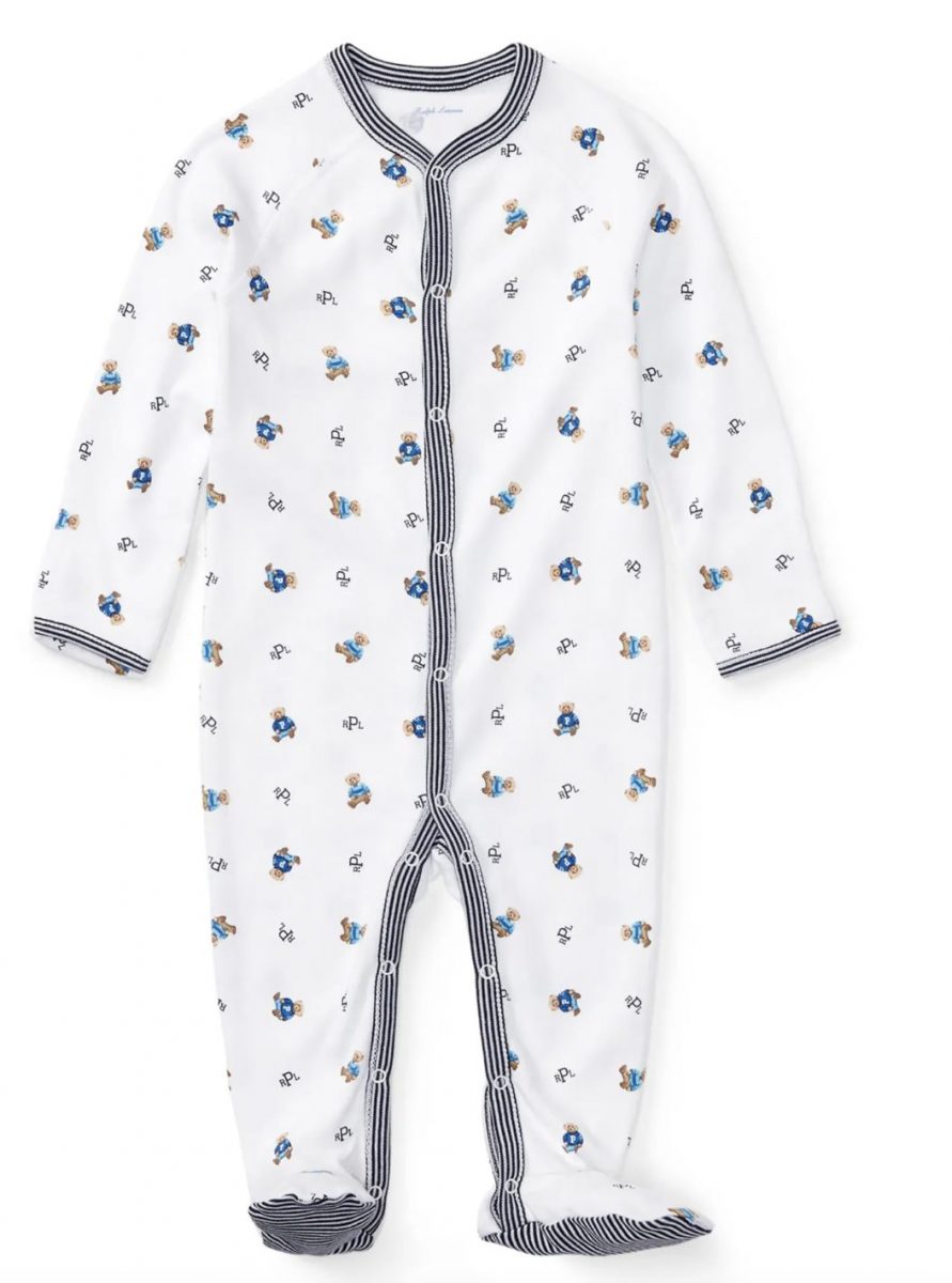Cheap-designer-baby-gifts | Sonia Begonia Ralph Lauren Newborn Onsie