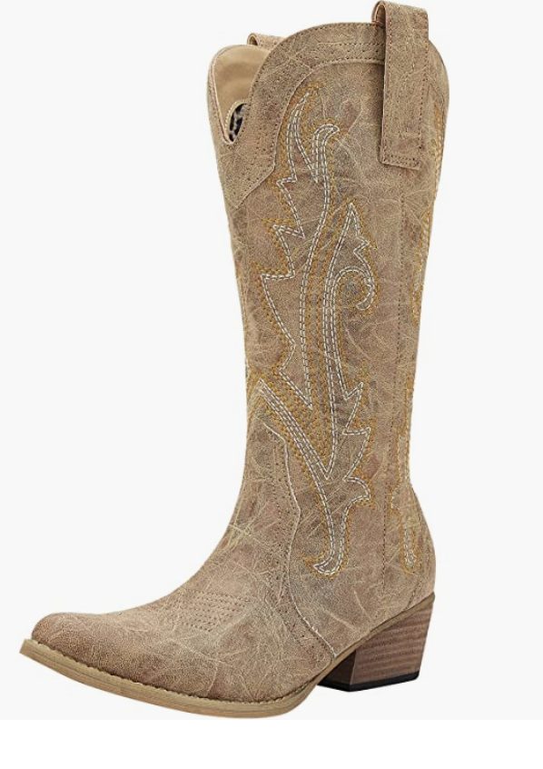 Best-cheap-cowgirl-boots-booties | Sonia Begonia Rustic Cowboy