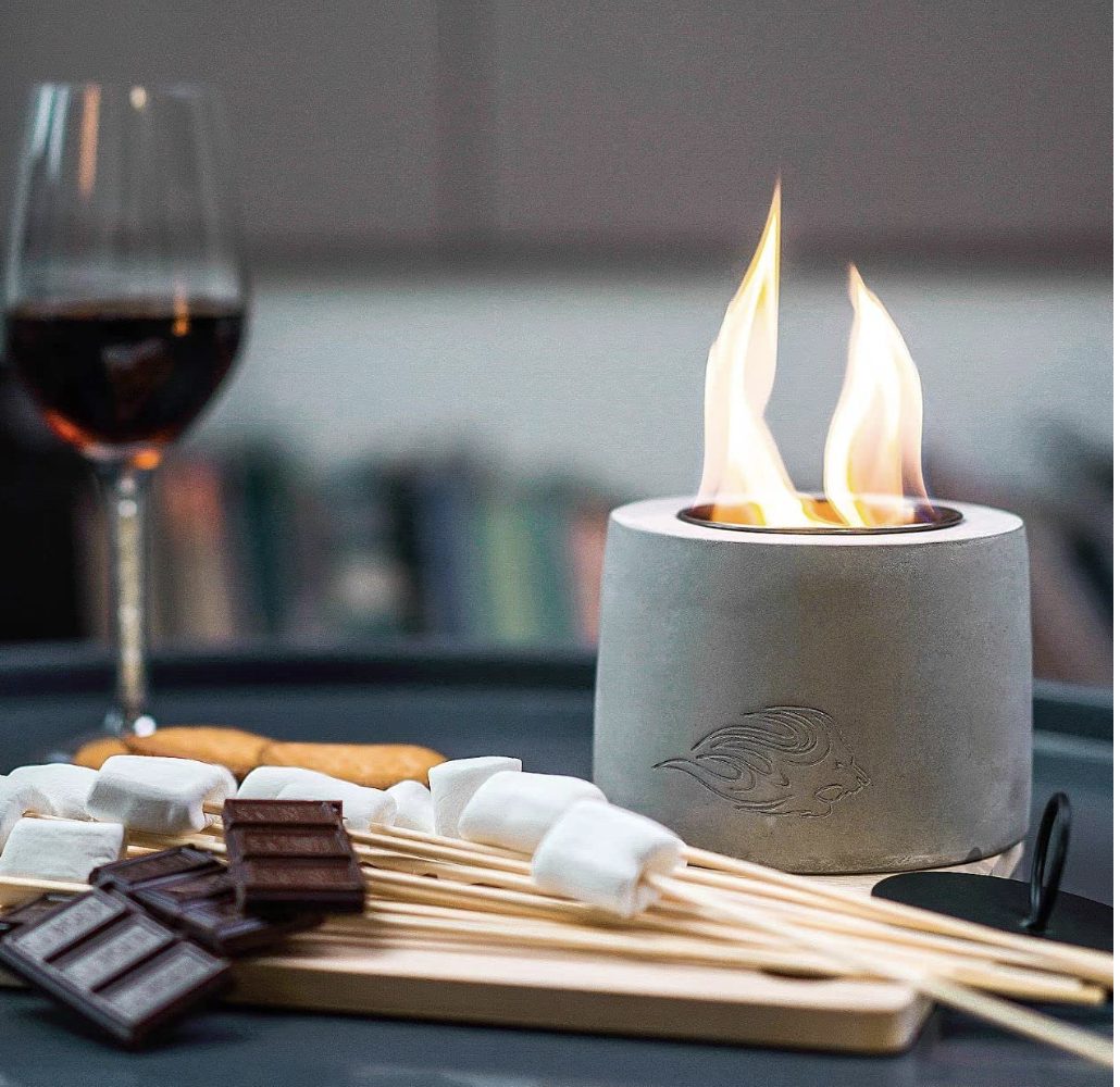 Table-top-fire-pit | Sonia Begonia Affordable Gifts for Home Decor Lovers