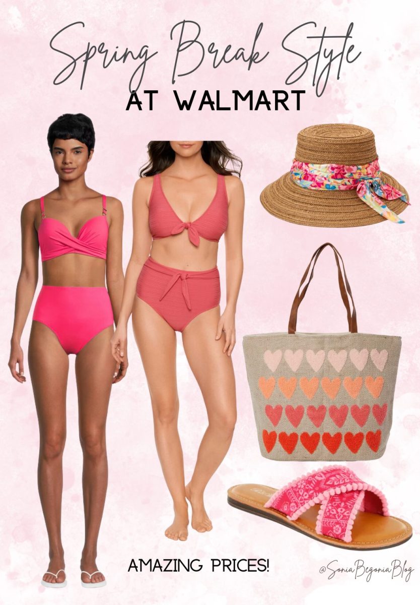 Walmart-swim | Sonia Begonia Pink and Flirty Swimsuit Outfit