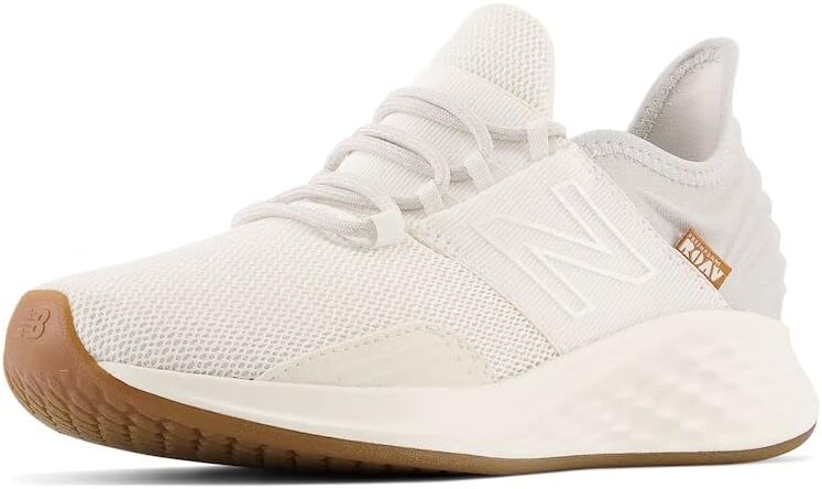 New Balance white Fresh Foam Roav running shoe with gum sole from Amazon, an On Cloud sneakers alternative