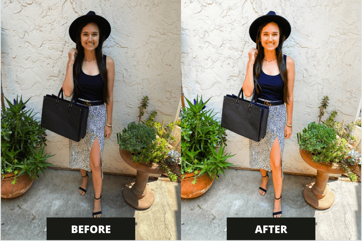 Before and After Influencer Editing