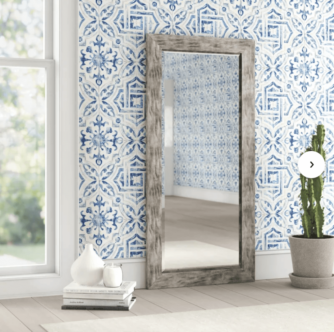 Blogger-full-length-try-on-mirrors-1 | Sonia Begonia Grey rustic home decor.