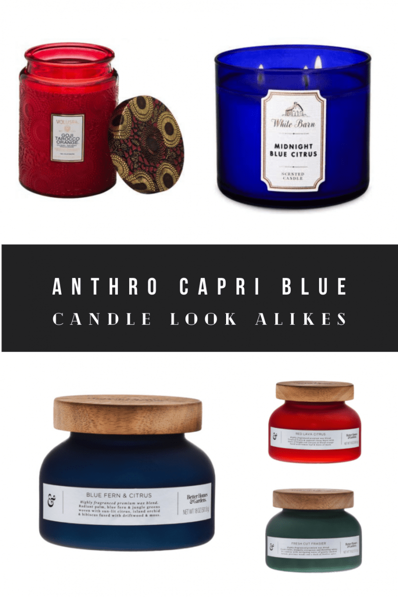 Anthropologie-capri-blue-volcano-look-alikes-alternatives | Sonia Begonia Best Capri Blue Volcano Candle Look Alikes and Alternatives