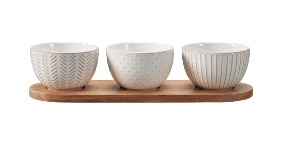 Farmhouse-dip-bowl-decor | Sonia Begonia Rustic Dip Bowl Set