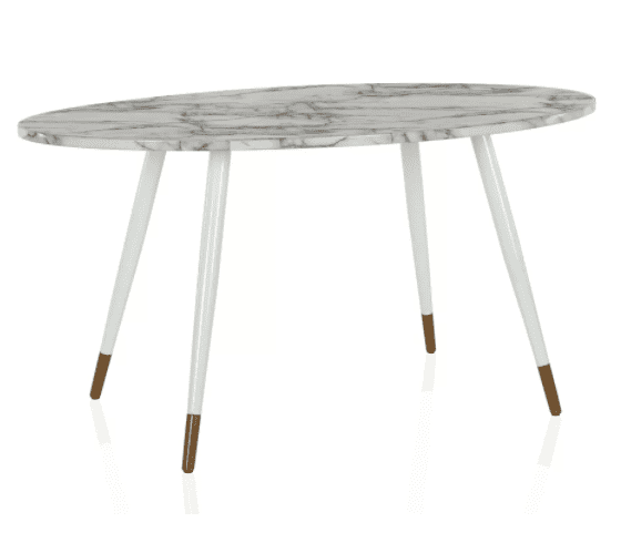 Cute-marble-dining-table-fake | Sonia Begonia Chic Home Decor