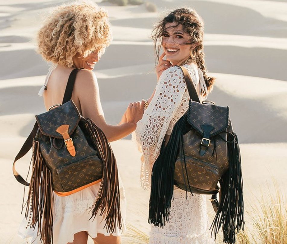 Upcycled-lv-backpack | Sonia Begonia LV Backpack