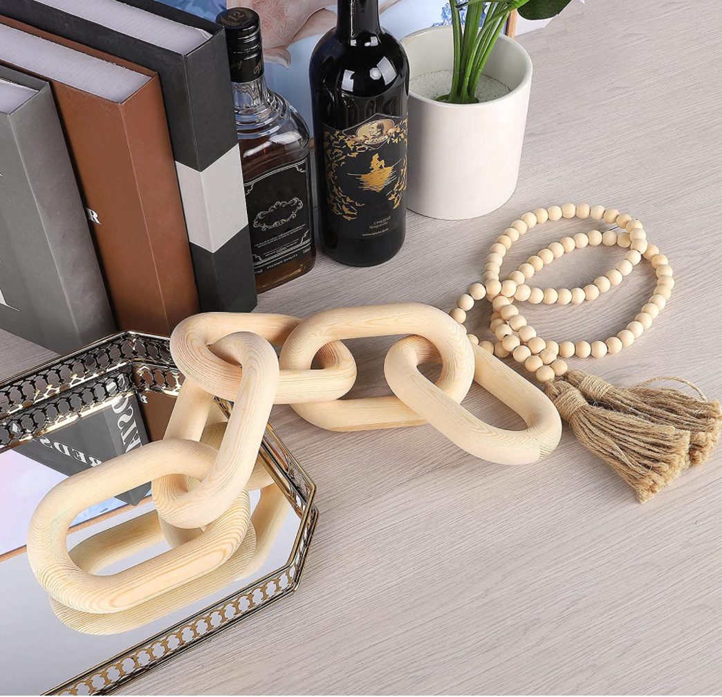 Wood-chain-link-home-accessories-1 | Sonia Begonia Cheap Wooden Chain Link Home Decor