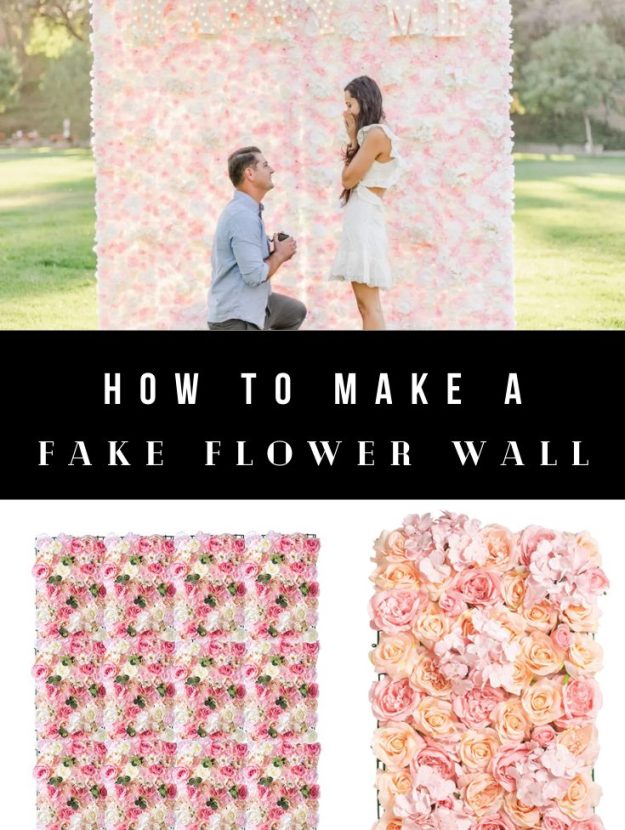 How to make an artificial flower wall for beginners with floral panels.