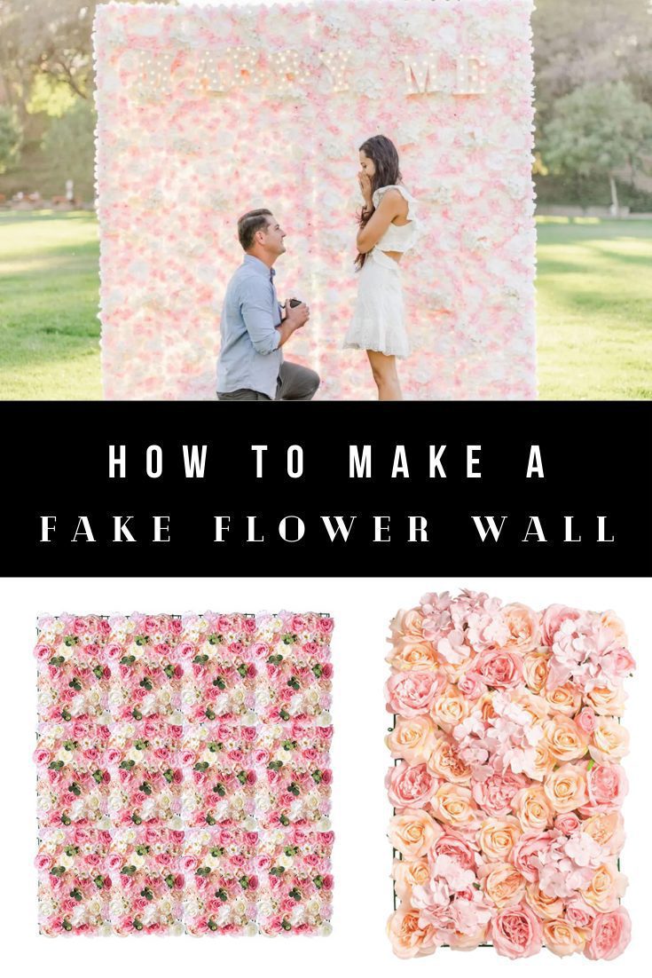 How-to-make-an-artificial-flower-wall-backdrop-for-cheap-1 | Sonia Begonia How to make artificial and fake flower walls for beginners from Amazon.
