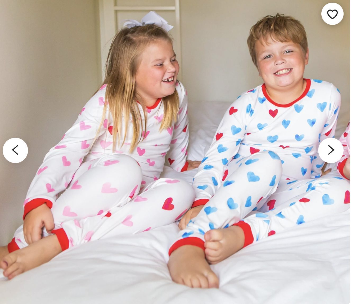 Heart-pajamas | Sonia Begonia Valentine's Day Matching Pajamas