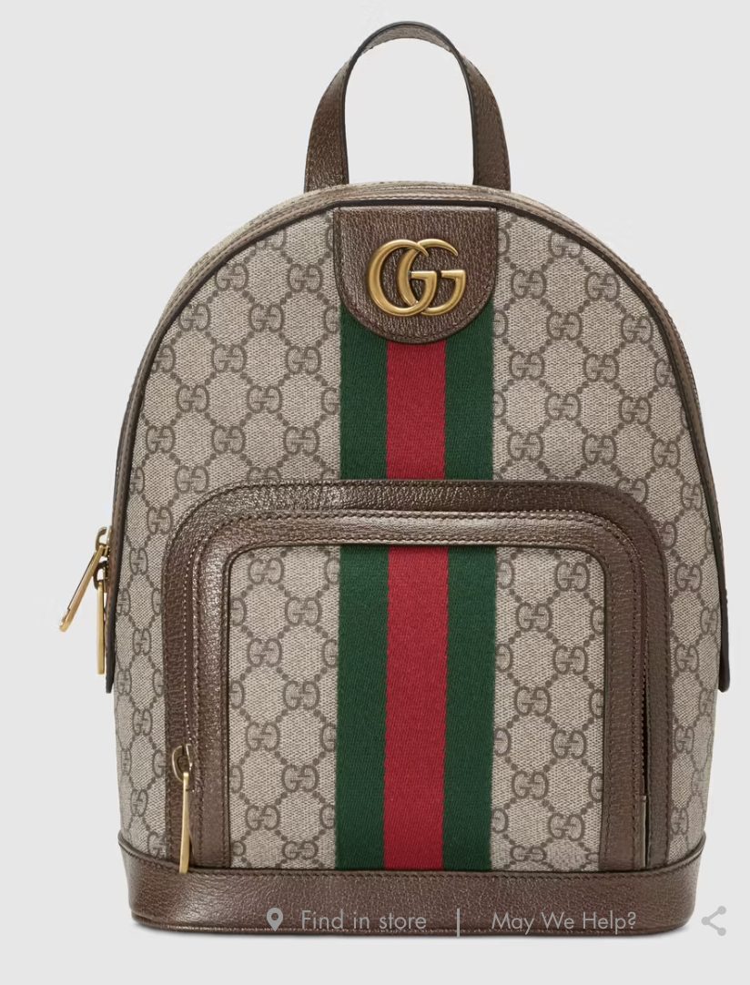 Gucci-backpack | Sonia Begonia Luxury Designer Backpacks and Bookbags For Travel or School