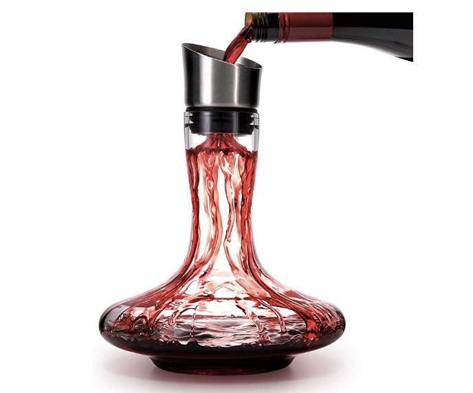 Wine Decanter with Built-in Aerator