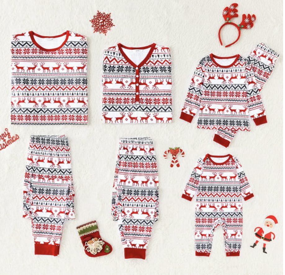 Cheap Matching Family Holiday Pajamas at Walmart
