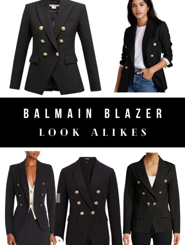 These are the best Balmain blazer look alikes and jacket alternatives.