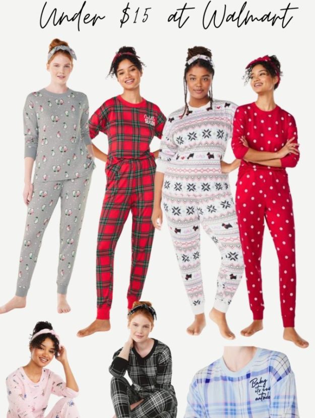 Best Holiday Pajama Sets Under $15 from Walmart