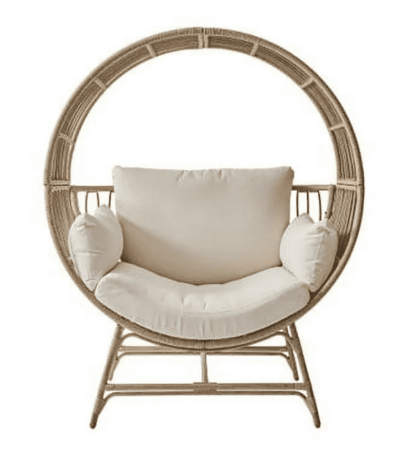 Better-home-and-garden-egg-chair-walmart | Sonia Begonia A unique boho bamboo wicker egg chair for outdoor patios, yards, and porches
