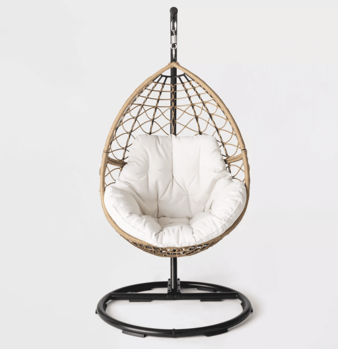 Hanging-egg-chair-target | Sonia Begonia Hanging patio wicker egg chair from Target.
