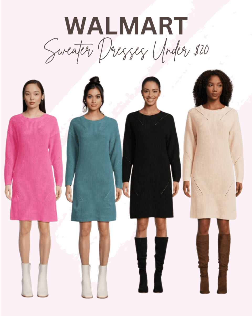 Sweater-dresses-2024 | Sonia Begonia Sweater Dresses from Walmart