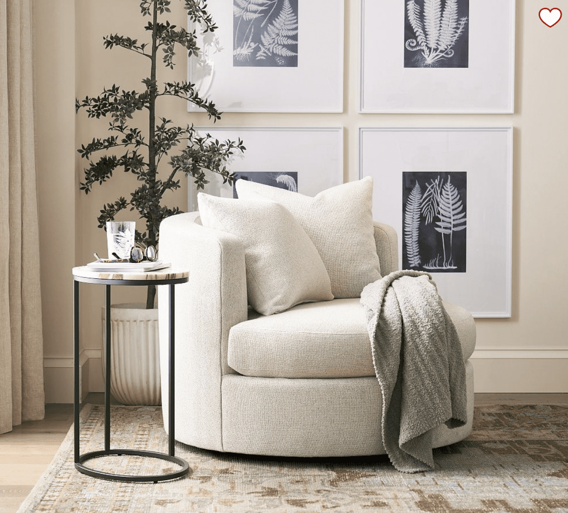 Balboa-upholstered-swivel-armchari | Sonia Begonia Balboa Upholstered Swivel Armchair