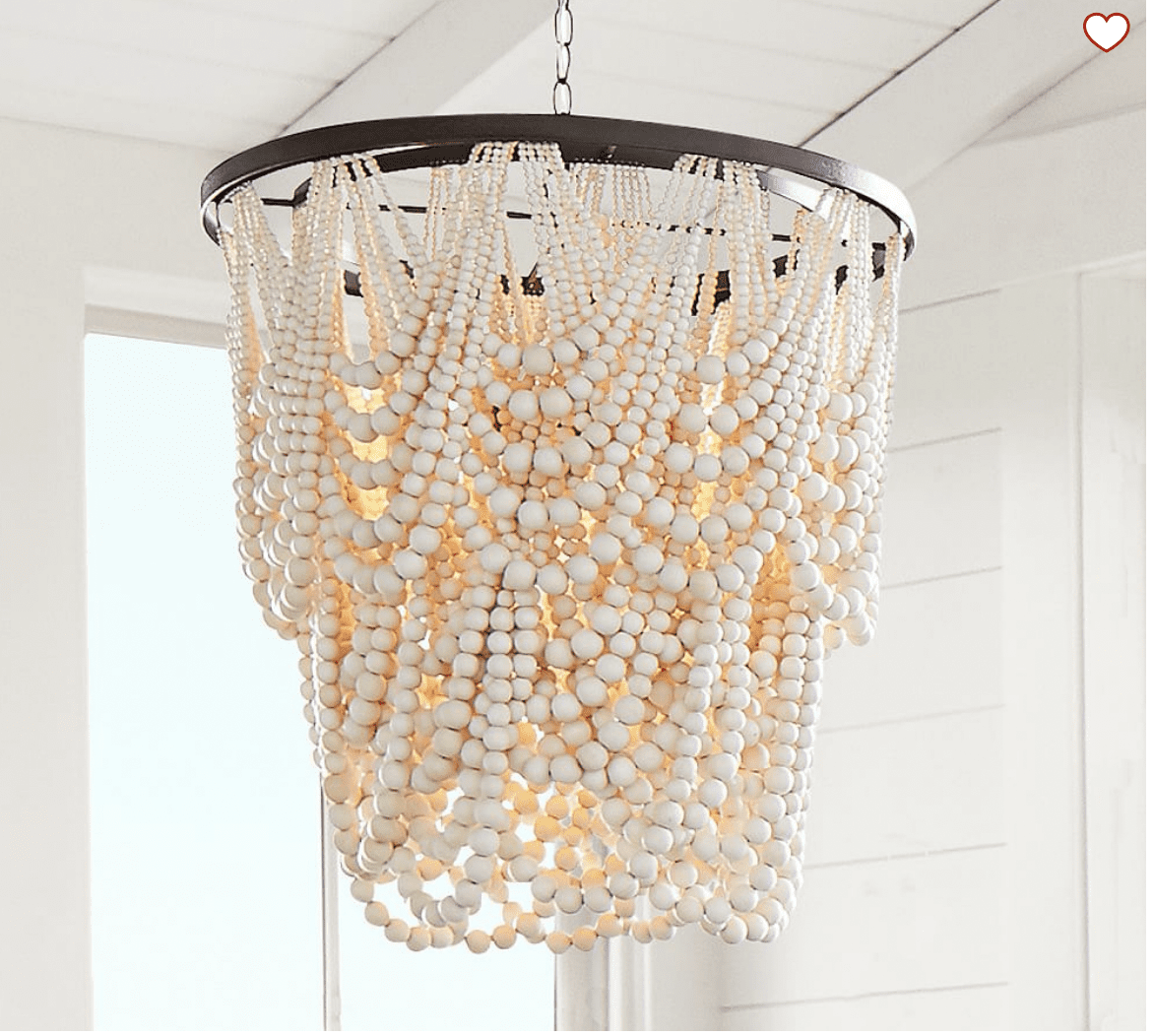 Pottery-barn-looks-for-less | Sonia Begonia Amelia Wood Bead Chandelier