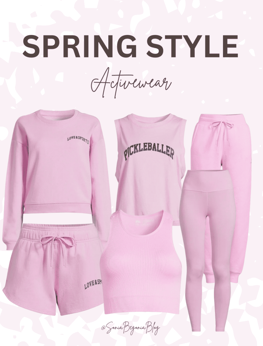 Spring-fitness-sets | Sonia Begonia Spring Workout Fashion Sets from Walmart