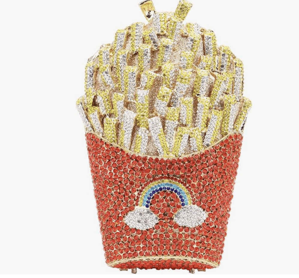 Embellished-fries-clutch | Sonia Begonia Judith Leiber Look Alikes