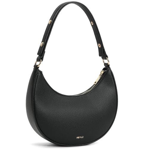 Black Keyli small half moon crescent bag from Amazon, a Polene bag alternative