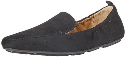 Black microsuede square toe slip-on loafer from Amazon, a Loro Piana loafers alternative