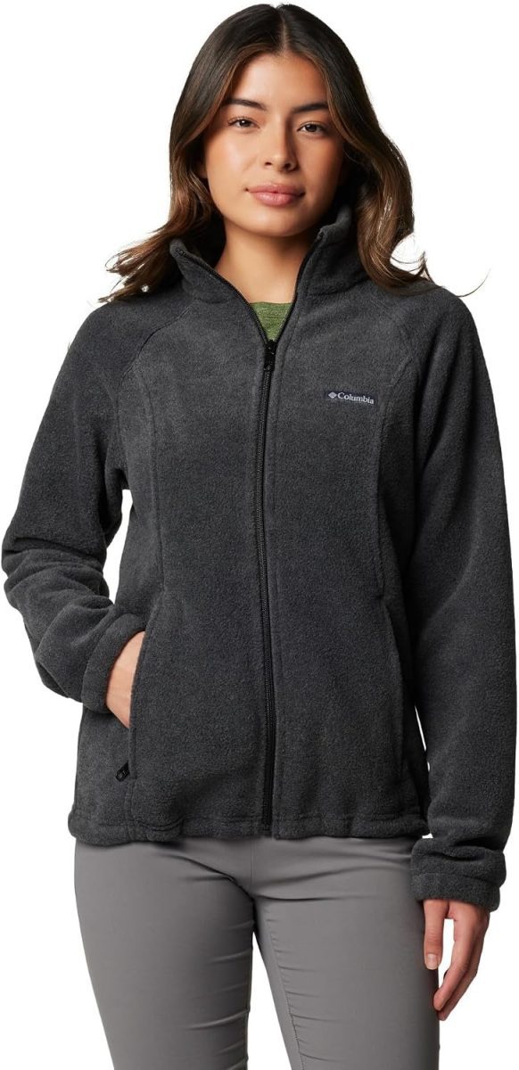 Columbia Women's Benton Springs full zip fleece jacket in charcoal heather