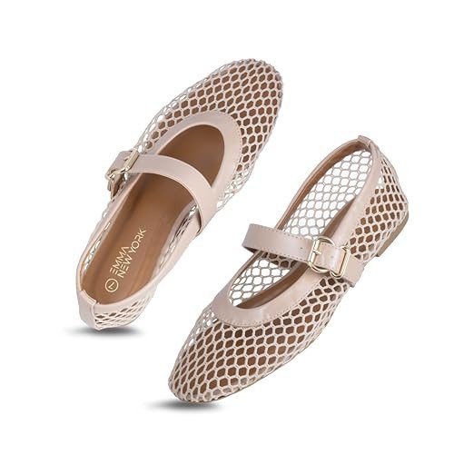 Black mesh ballet flats from Amazon, an Alaia mesh flats alternative