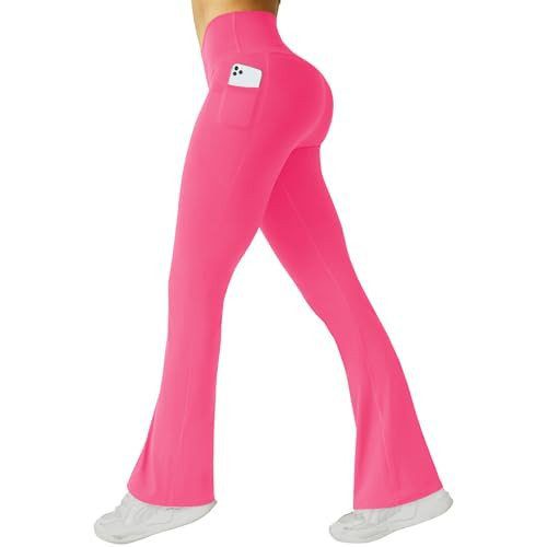 Flare yoga pants with pockets from Amazon, an affordable Lululemon Softstreme pants alternative