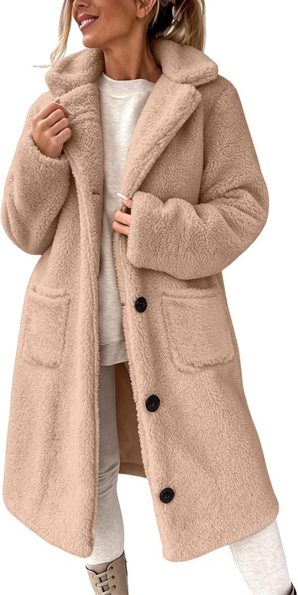 Long lapel sherpa teddy coat from Amazon, a Max Mara teddy coat alternative