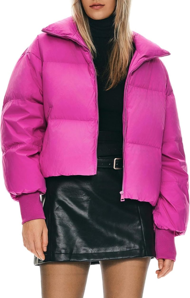 Orolay Puff-O oversized cropped down puffer jacket from Amazon, an Aritzia Super Puff alternative