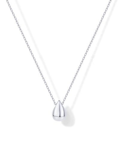 PAVOI dainty teardrop pendant necklace in a white gold finish from Amazon, a Kendra Scott Elisa necklace alternative