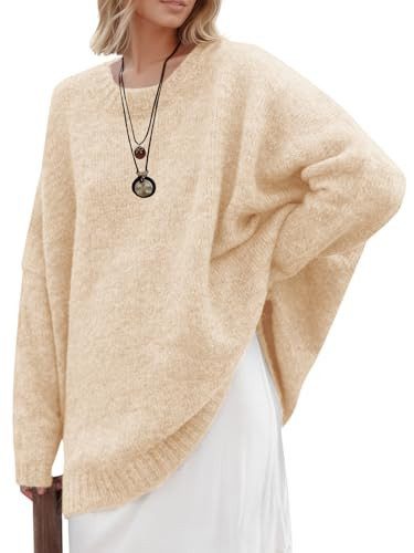 Saodimallsu oversized crew neck tunic sweater from Amazon, a Free People Easy Street tunic alternative
