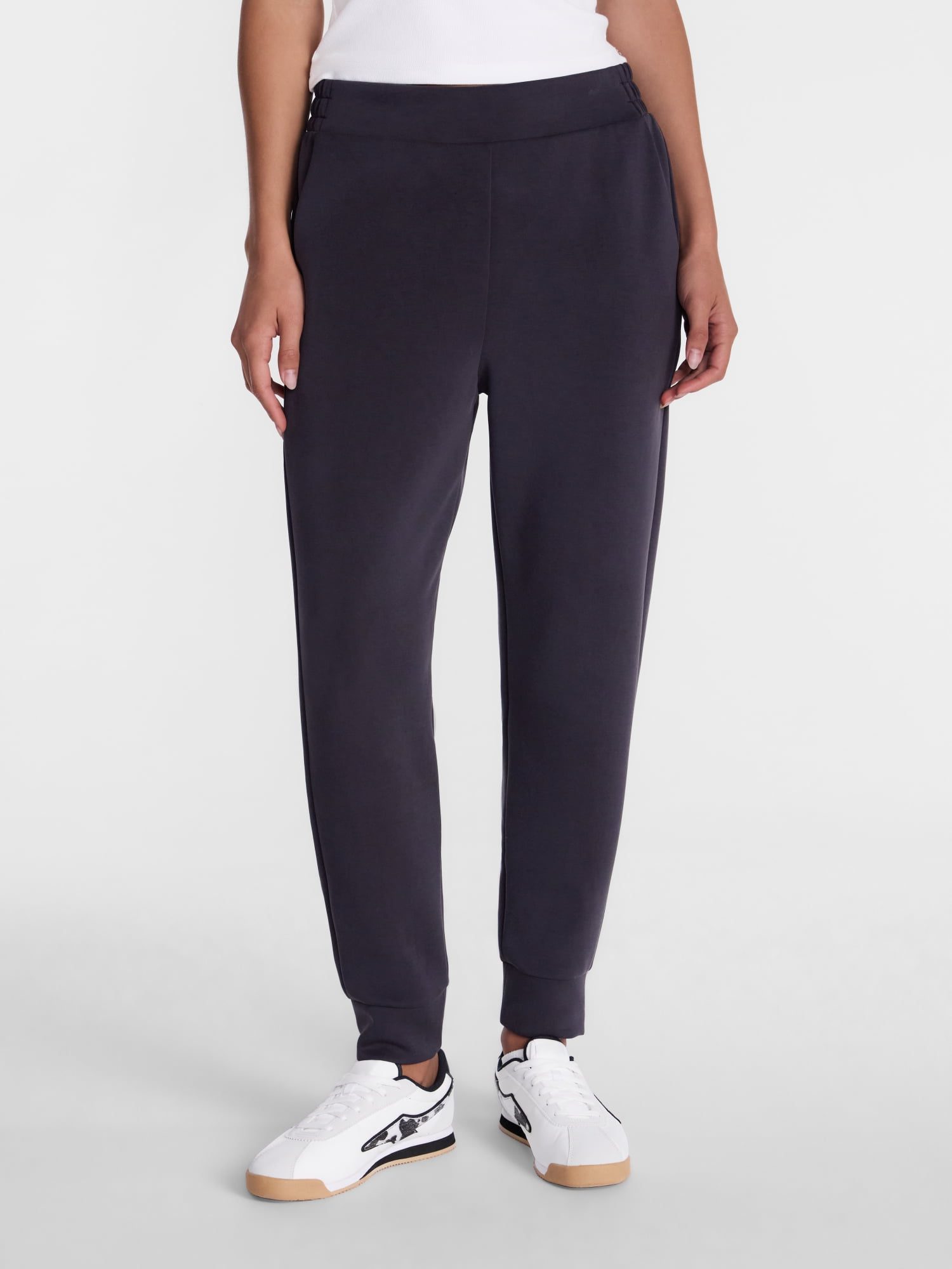 Scuba knit joggers from Walmart, a Vuori joggers look alike for less
