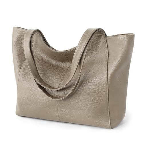 Slouchy genuine leather tote with zipper from Amazon, a The Row Margaux bag alternative