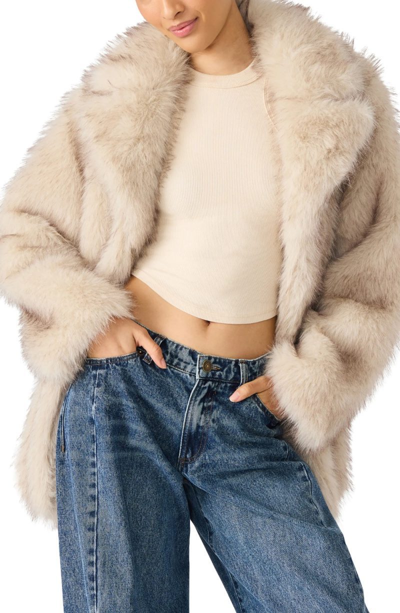 Steve Madden Kindra faux fur coat from Nordstrom, a Max Mara teddy coat alternative