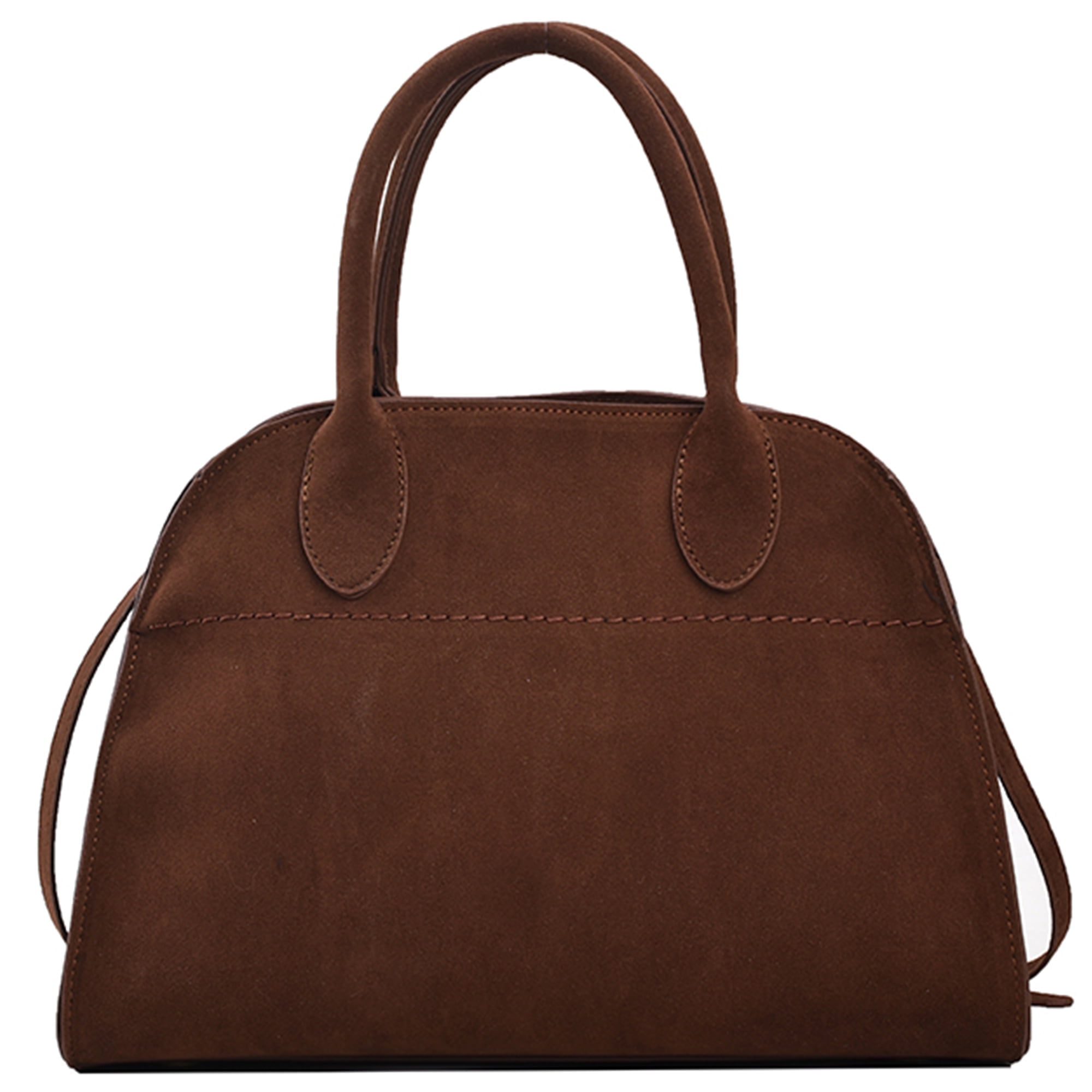Vintage style suede tote bag from Walmart, a The Row Margaux bag alternative